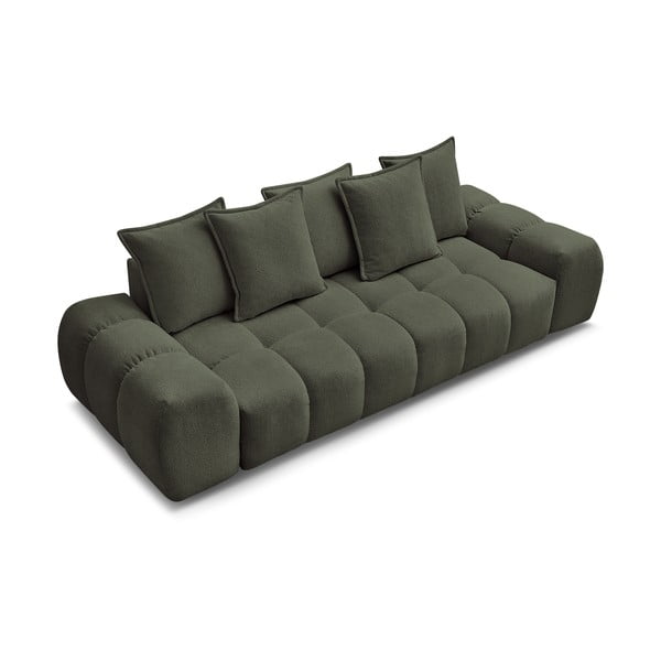 Zielona sofa z tkaniny szenilowej 278 cm Everest – Bobochic Paris-image-4