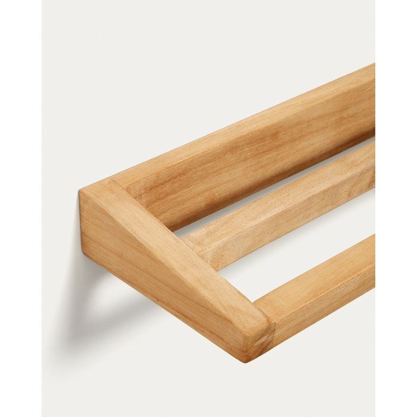 Drewniany wieszak na ręczniki w naturalnym kolorze Vedel – Kave Home-image-4