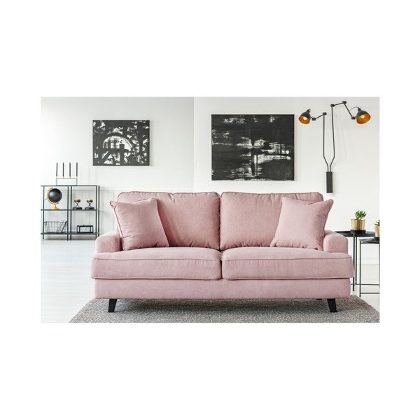 Różowa sofa 2-osobowa Cosmopolitan design Berlin-image-3
