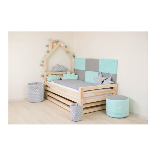 Zestaw 4 białych wydłużonych nóg z drewna sosnowego do łóżka Benlemi, wys. 20 cm-image-4