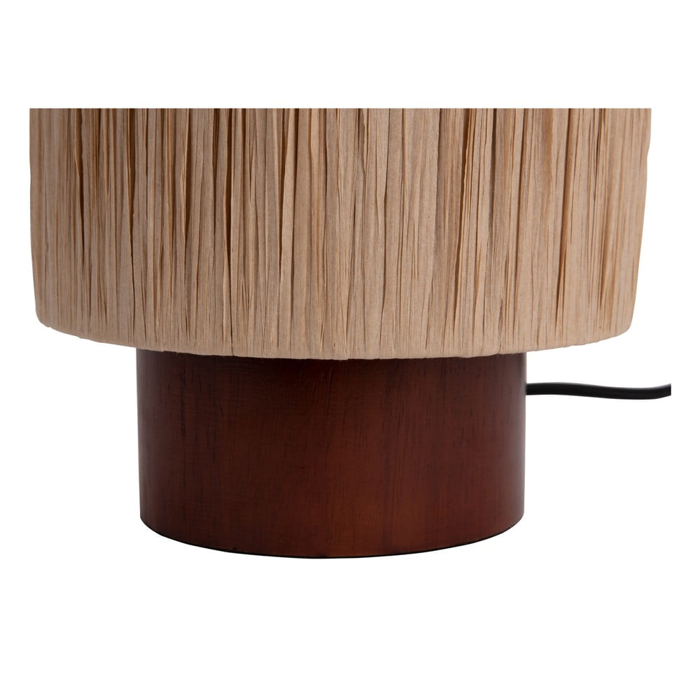 Lampa stołowa z kloszem z plecionki papierowej (wys. 28,5 cm) Sheer – Leitmotiv (zdjęcie 3)