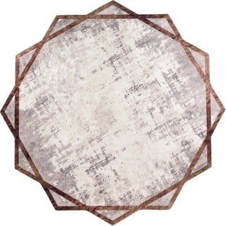 Beżowy okrągły dywan ø 160 cm – Vitaus