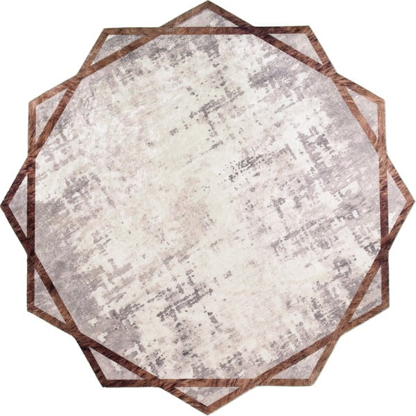 Beżowy okrągły dywan ø 80 cm – Vitaus