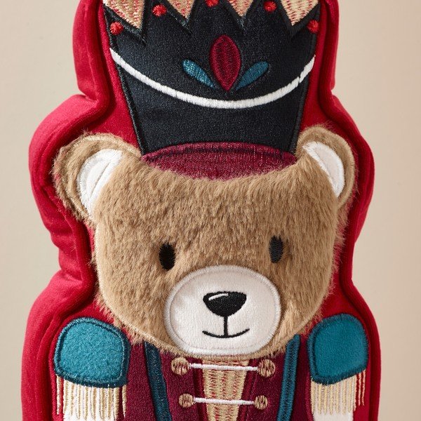 Poduszka dekoracyjna ze świątecznym motywem 20x30 cm Christmas Nutcracker Bear – Catherine Lansfield-image-2