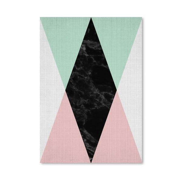 Plakat Geometric Pink Mint