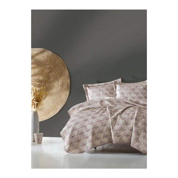 Lekka narzuta dwuosobowa z poduszkami Elegante, 240x250 cm