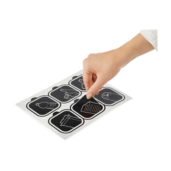 Kosz na śmieci z tworzywa sztucznego z recyklingu 50 L Twist − Rotho-image-4