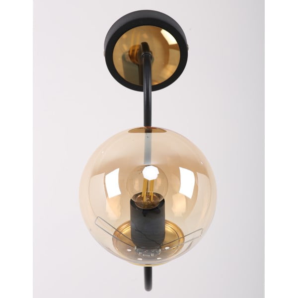 Kinkiet w czarno-żółtym kolorze ø 15 cm Oslo – Squid Lighting-image-1