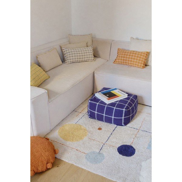 Ciemnoniebieski puf Geo Block – Lorena Canals-image-3