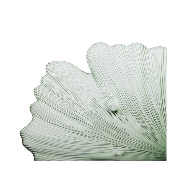 Szklana taca dekoracyjna 31x33 cm Gingko – Ixia-image-3