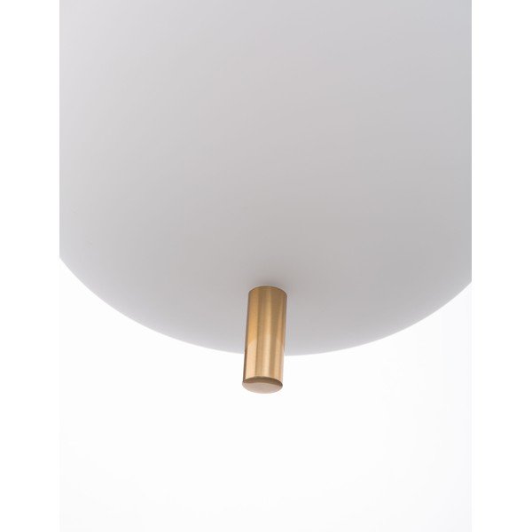 Biała/w kolorze mosiądzu szklana lampa wisząca ø 22 cm Lato – Nova Luce-image-4