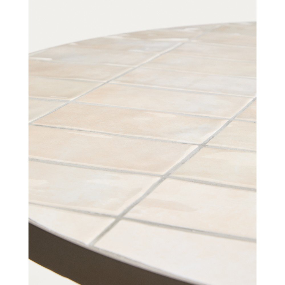 Okrągły stół ogrodowy z ceramicznym blatem ø 90 cm Tella – Kave Home (zdjęcie 7)