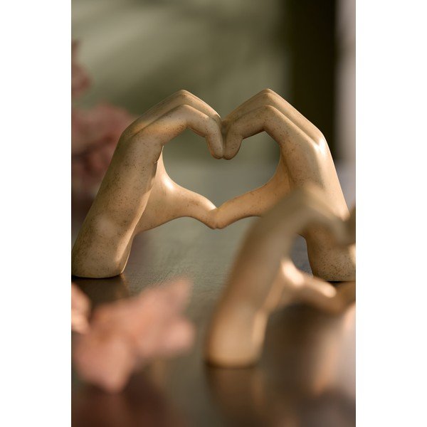 Figurka z żywicy polimerowej (wysokość 15 cm) Hands – Light & Living-image-1