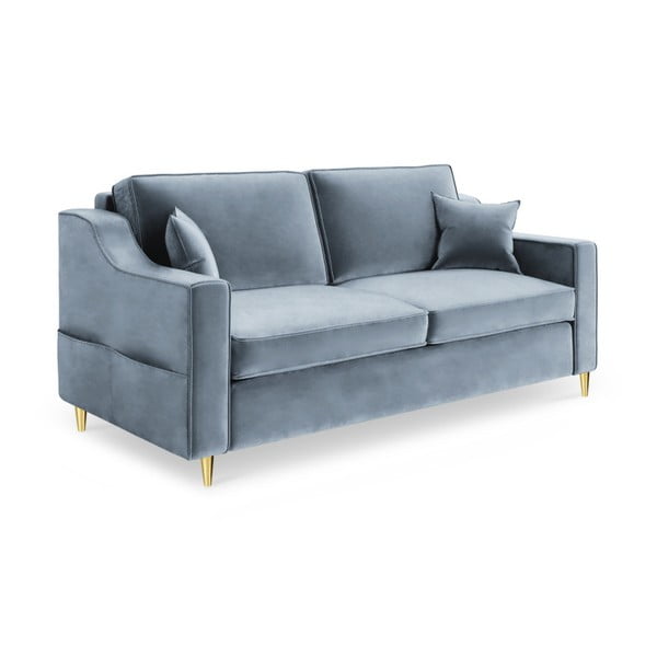 Szaroniebieska sofa 2-osobowa Mazzini Sofas Marigold