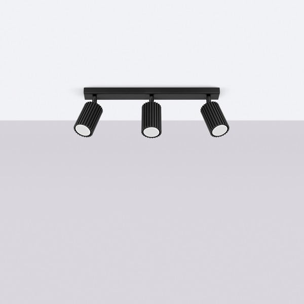 Czarna lampa punktowa 6,5x45 cm Gleam – Sollux-image-4