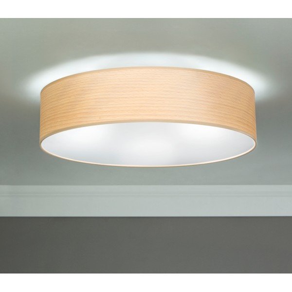 Lampa sufitowa z forniru w kolorze bielonego drewna bukowego Sotto Luce TSURI, Ø 40 cm-image-1