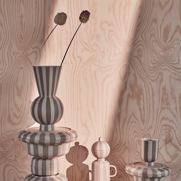 Beżowy kamionkowy ręcznie wykonany wazon (wysokość 28 cm) Toppu – OYOY Living Design-image-1