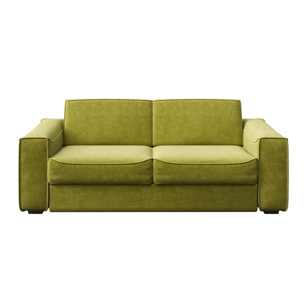 Oliwkowa rozkładana sofa 3-osobowa MESONICA Munro