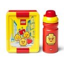 Zestaw żółto-czerwonego pojemnika na lunch i butelki LEGO® Iconic