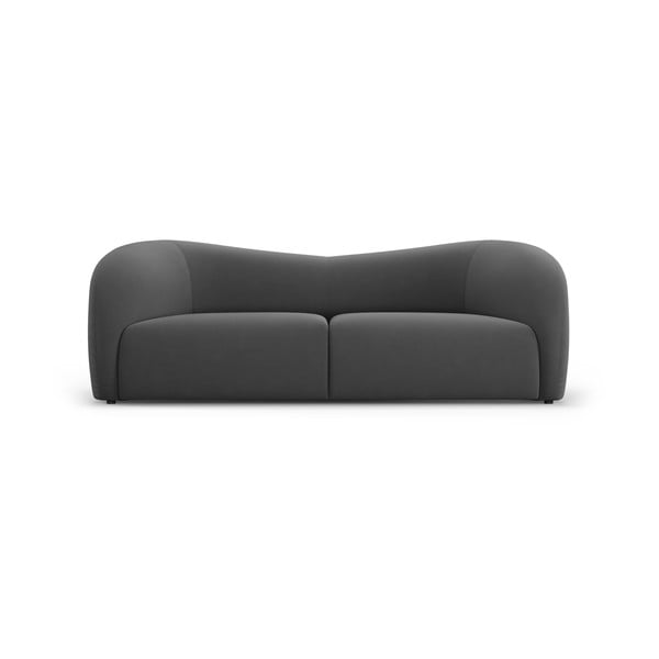 Szara aksamitna sofa 197 cm Santi – Interieurs 86