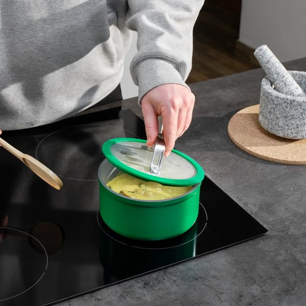 Garnek z pokrywką/z powłoką ceramiczną odpowiedni na indukcję 1,3 l Meda 3.0 – FABINI-image-1