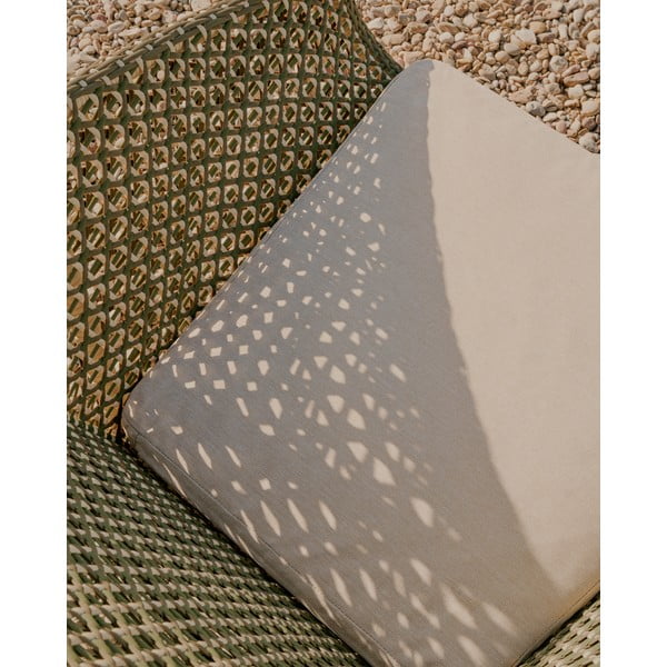 Zielono-naturalny drewniany fotel ogrodowy Olbia – Kave Home-image-3