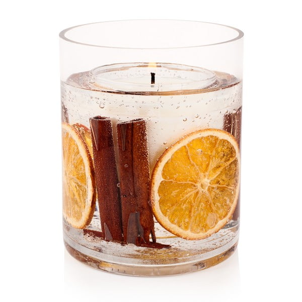 Świeczka o zapachu cynamonu i pomarańczy Stoneglow Ariel, 30 h