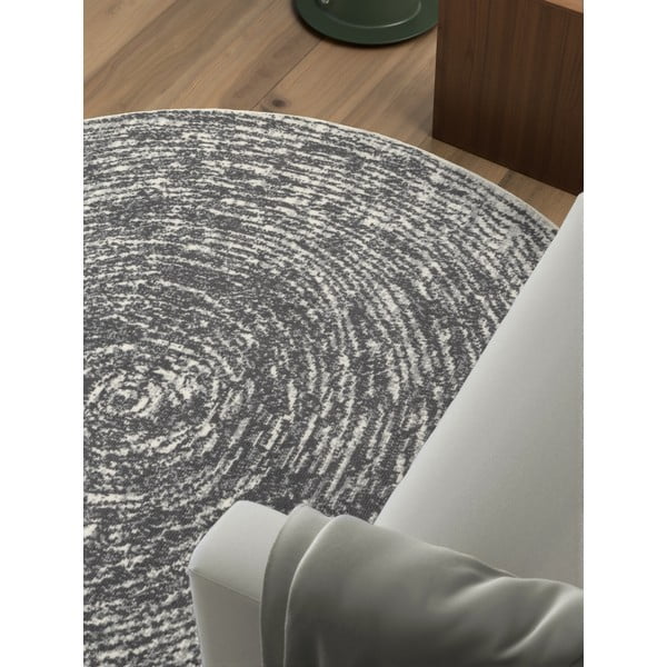 Szary/kremowy okrągły dywan ø 120 cm Gloria Cavallo – Hanse Home-image-2