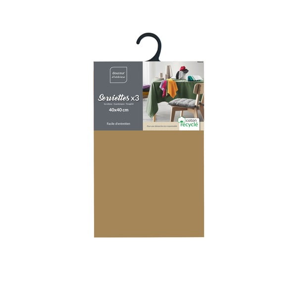 Serwetki zestaw 3 szt. 40x40 cm Mistral – douceur d'intérieur-image-1