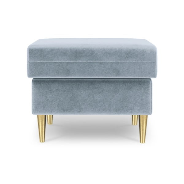 Jasnoniebieski puf Mazzini Sofas Muguet, 60x45 cm-image-2