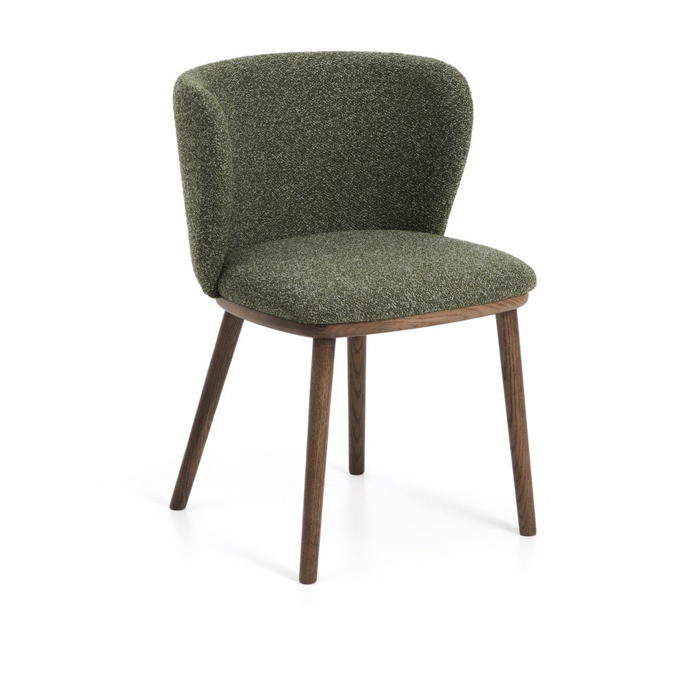 Zielony tapicerowany fotel jadalniany Ciselia – Kave Home