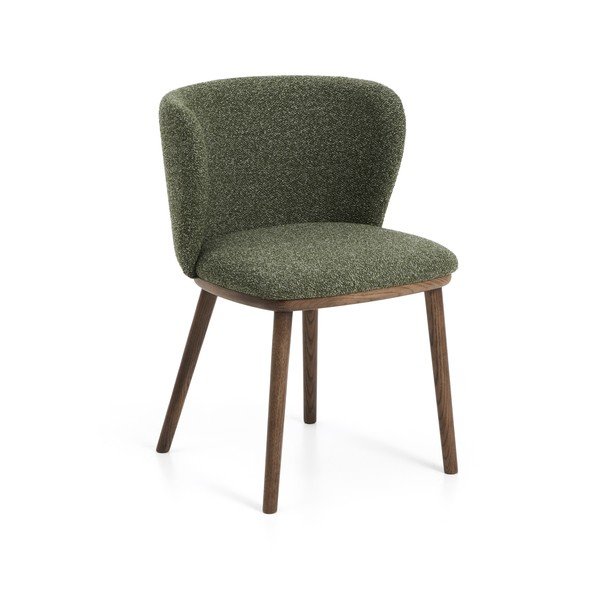 Zielony tapicerowany fotel jadalniany Ciselia – Kave Home