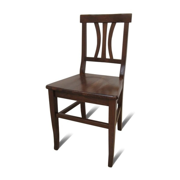 Ciemnobrązowe krzesło drewniane Coco