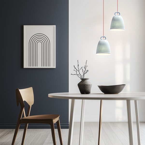 Niebieski żyrandol dziecięcy z ceramicznym kloszem Sewilla – Candellux Lighting-image-1