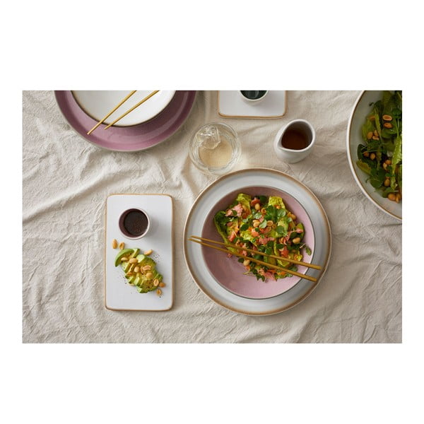 Różowa/szara kamionkowa miska 1 l Gastro Grey/Light Pink – Bitz-image-1