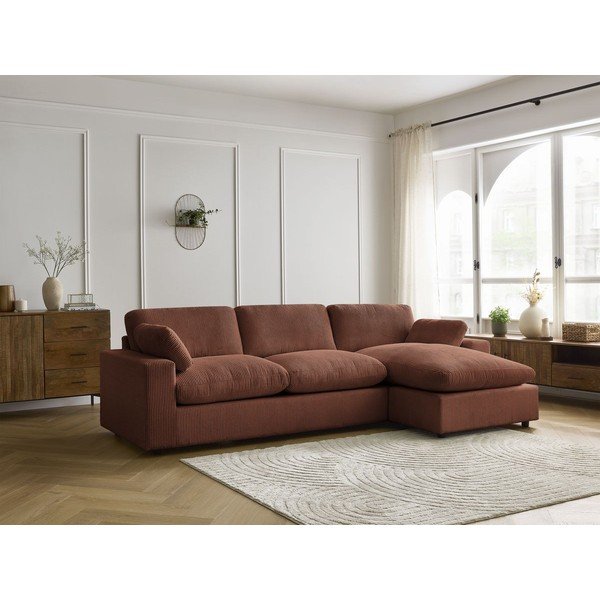 Pomarańczowy sztruksowy narożnik Belair – Bobochic Paris-image-1