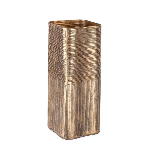 Metalowy ręcznie wykonany wazon w kolorze złota (wysokość 31,5 cm) Reel – Bizzotto