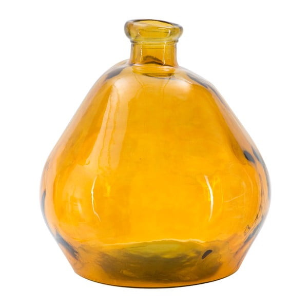 Pomarańczowy wazon ze szkła z recyklingu Mauro Ferretti Bot, wys. 50 cm