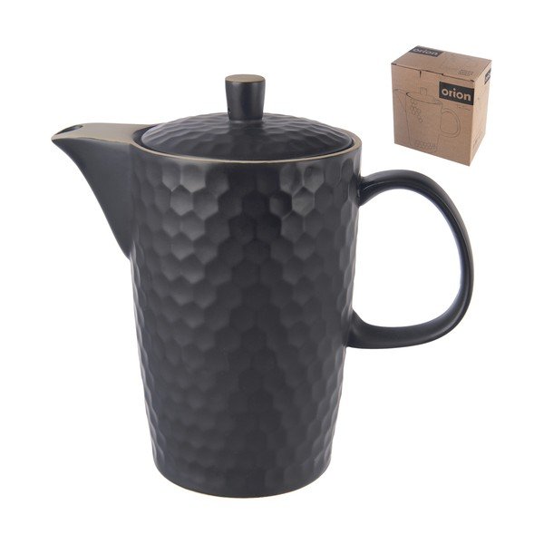 Czarny ceramiczny dzbanek do herbaty 1,3 l Tea Time – Orion-image-3