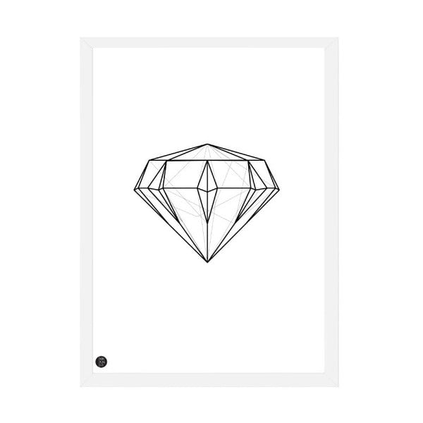 Plakat Diamond Geometric, 50x70 cm