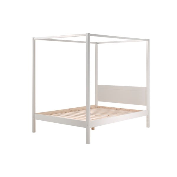 Białe łóżko dziecięce 140x200 cm PINO CANOPY – Vipack