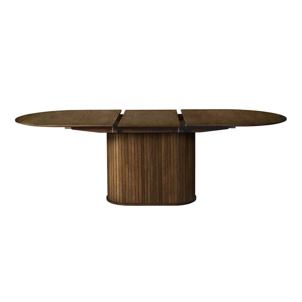 Rozkładany stół z dodatkowym blatem w dekorze dębu 95x180 cm Nola – Unique Furniture (zdjęcie 4)