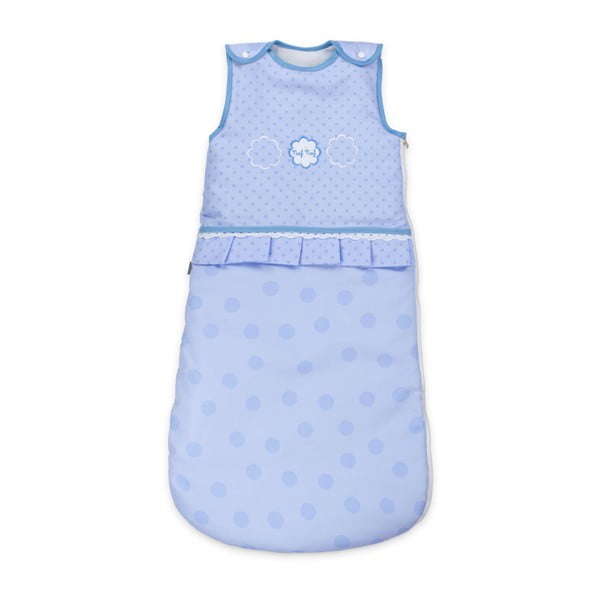 Niebieski śpiwór dla niemowląt Tanuki Tres Chic, długość 90 cm