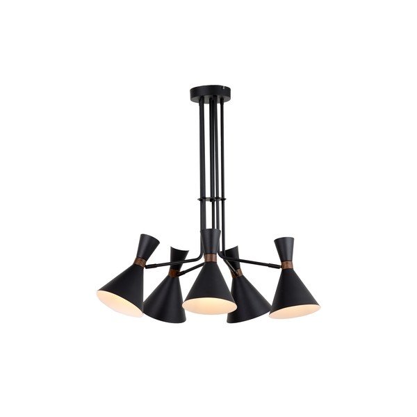 Lampa wisząca w kolorze matowej czerni z metalowym kloszem ø 86,5 cm Hoodies – Light & Living