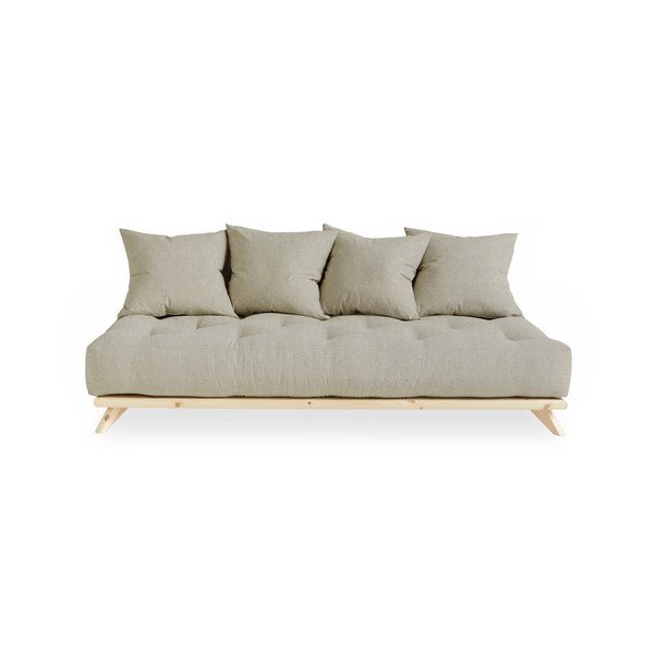 Sofa z lnianym obiciem Karup Design Senza Natural/Linen