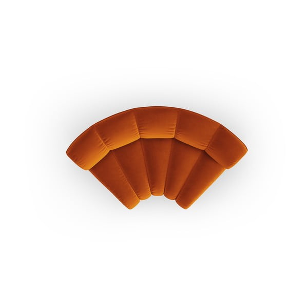 Ceglasty aksamitny moduł sofy (strona zmienna) Lupine – Micadoni -image-2