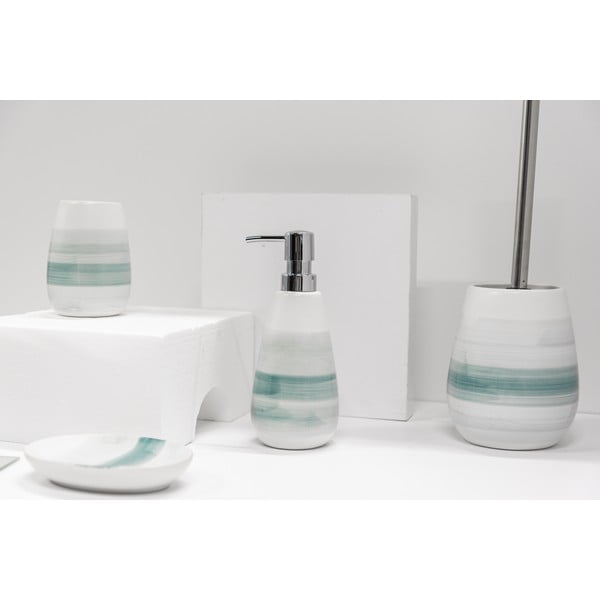 Biały ceramiczny kubek na szczoteczki do zębów Burgio – Wenko-image-1