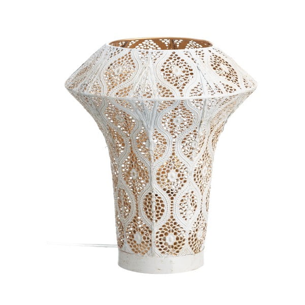 Lampa stołowa Ixia White Etnic, 30,5 cm
