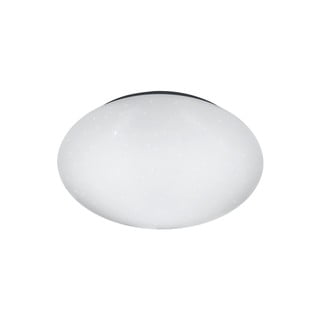 Biała okrągła lampa sufitowa LED Trio Putz, średnica 27 cm