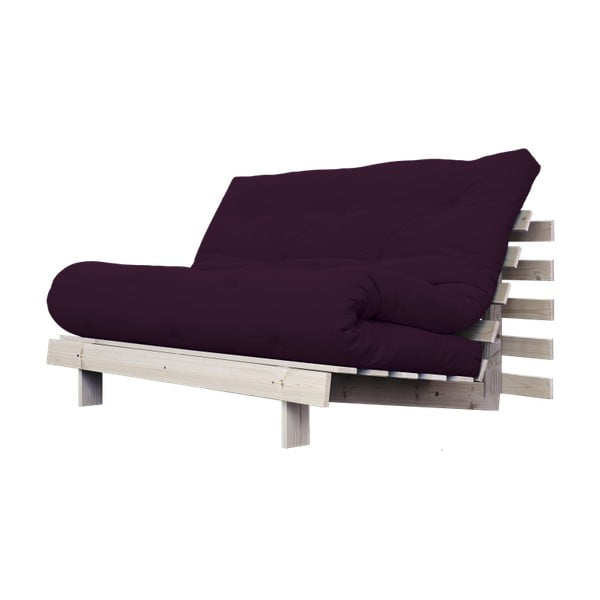 Sofa rozkładana Karup Roots Raw/Purple Plum-image-2